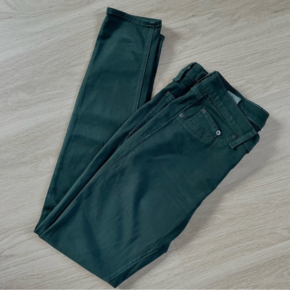 Rag & Bone Dark Green Scarab The Twill Legging Skinny Jeans Size 29 EUC - Picture 12 of 13